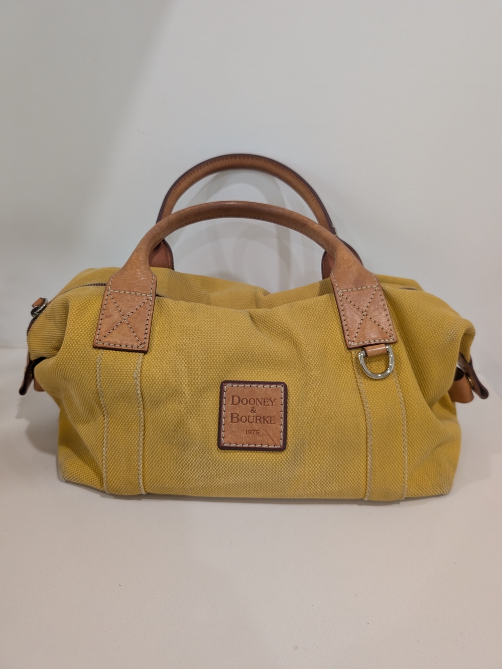 Dooney & Bourke Yellow Canvas Satchel